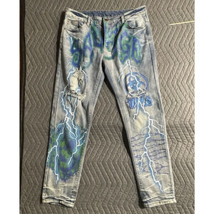 SoSoo Jeans - Men's Savage Distressed 32/29